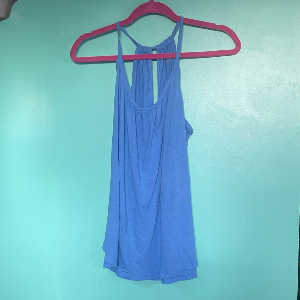 Lilly Pulitzer lacy tank size small blue color EUC